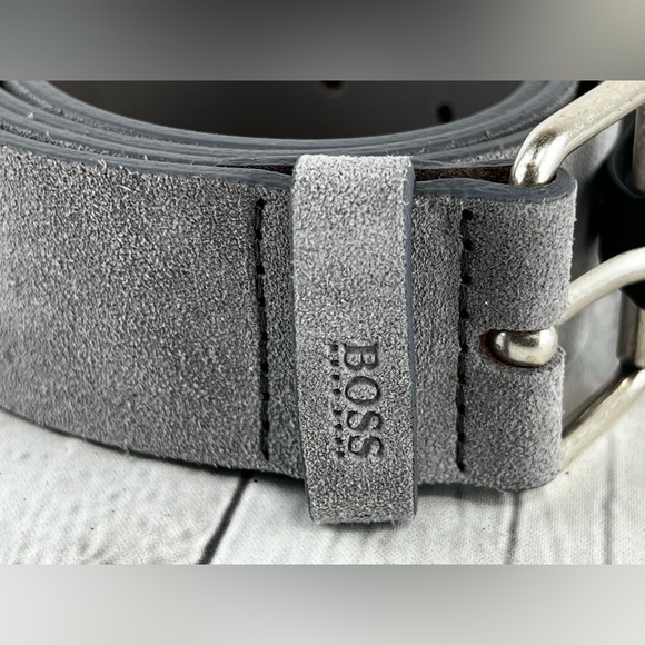 hugo boss suede belt